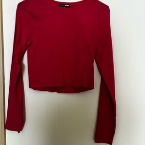 Fashion Nova Pink Long Sleeve Top
